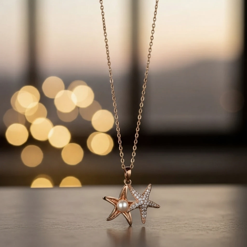 The Twin Starfish Necklace